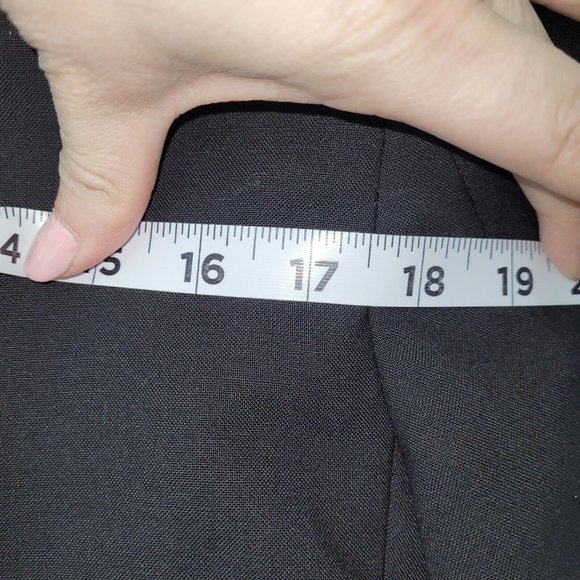 Kenneth Cole Mens Black Wool Blazer Size 40L Two Button Double Vent Back - Picture 12 of 16